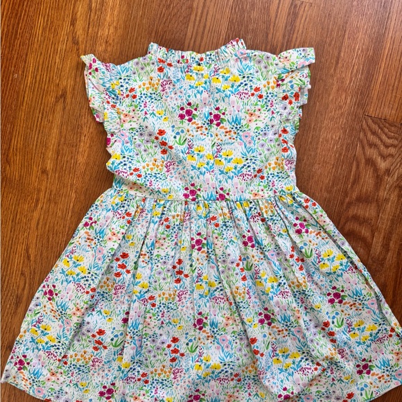 Colorful Floral Kids Dress - Picture 3 of 6
